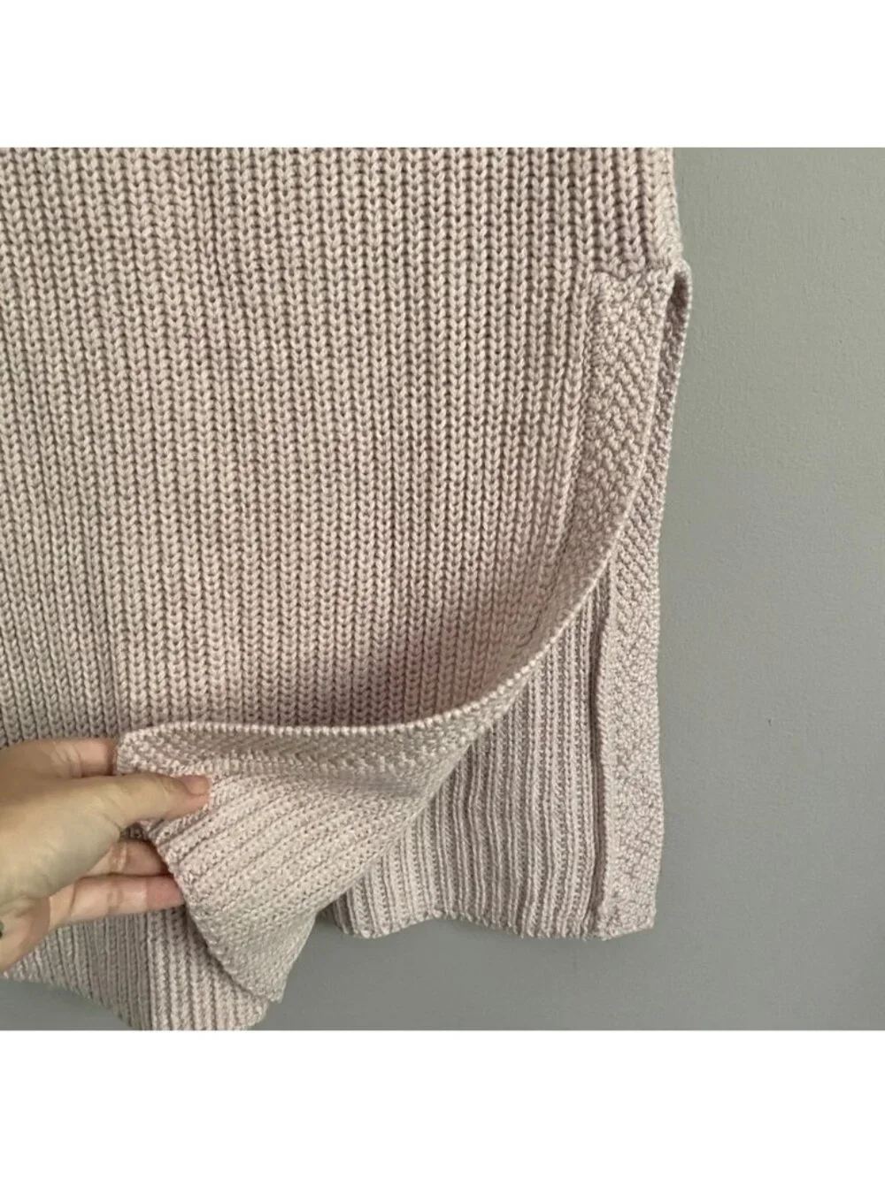 Aritzia Wilfred Pink Durandal Merino Wool Sleeveless Sweater - XS